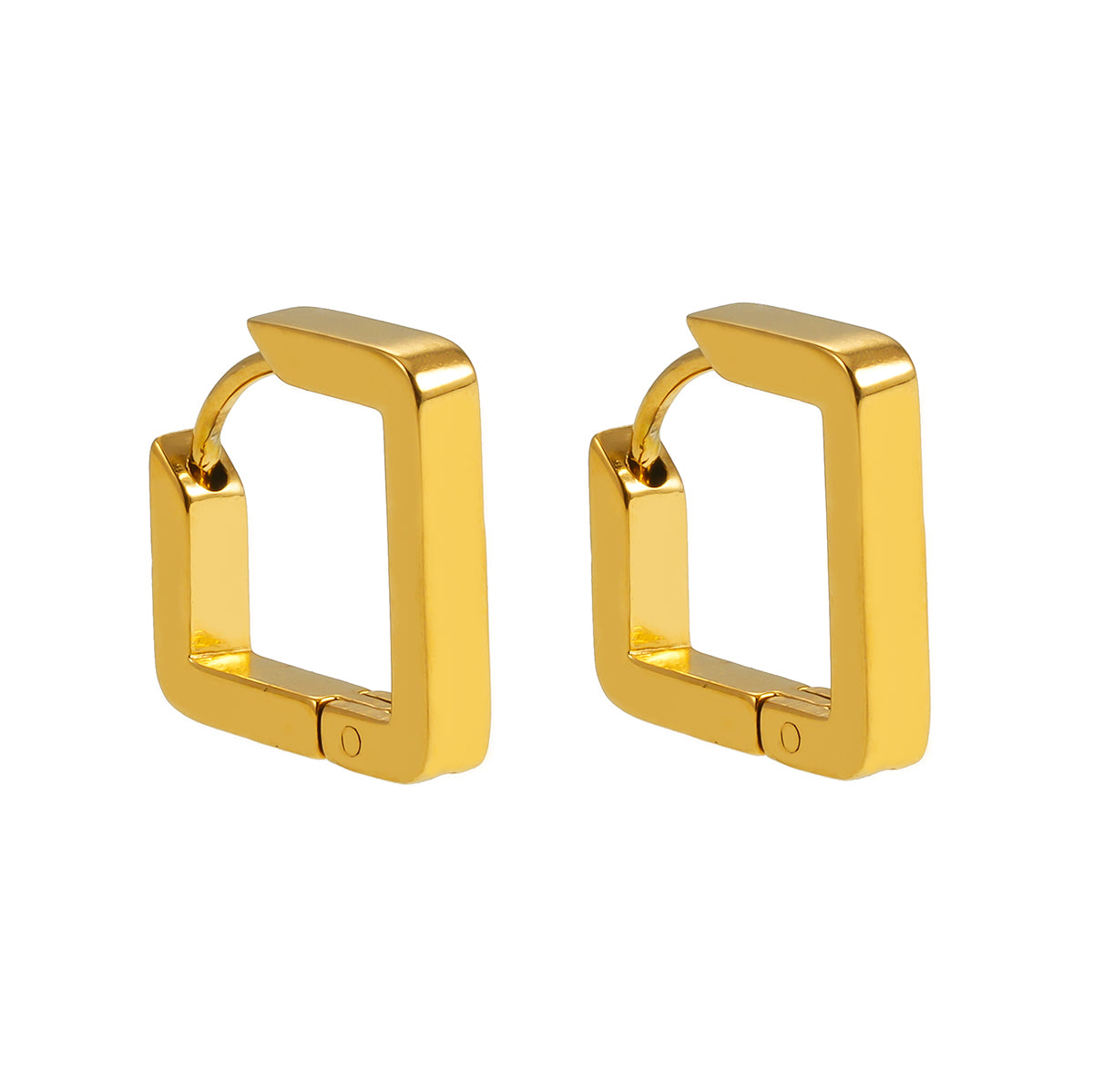 AFRIDDA: Mini Square Geometric-Chic Hoop Earrings