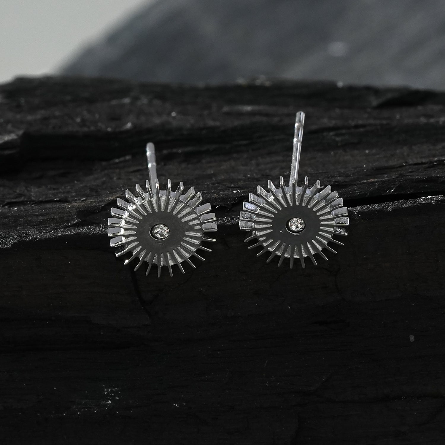 Style CAPITOLA: 'Night Star' Stud Earrings Silver