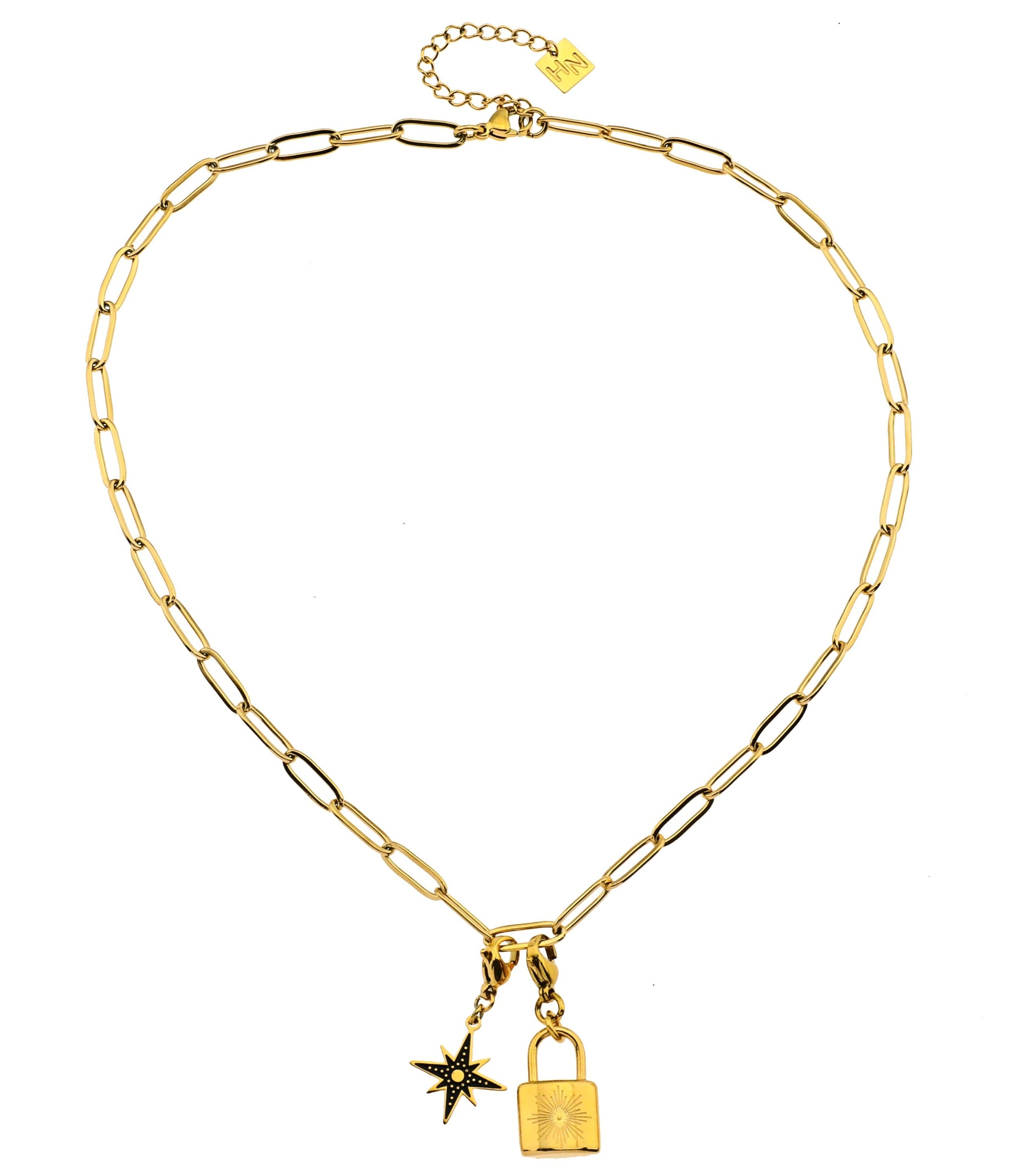 Dior chain lock outlet necklace